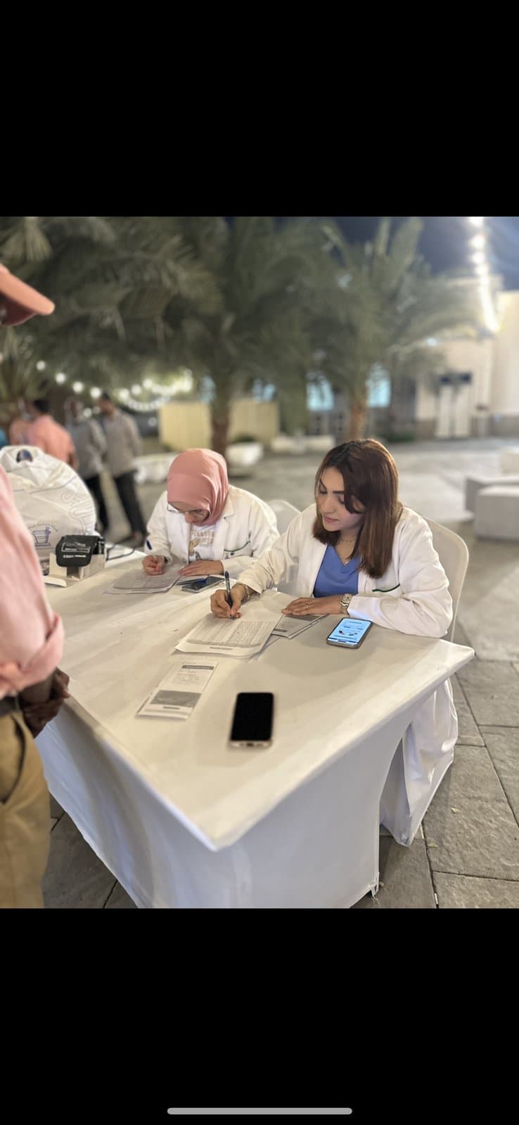 Screening and health-promotion forms used at the non-communicable disease outreach booth